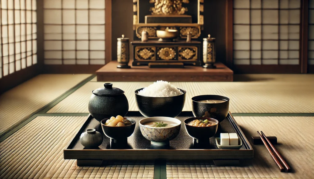 御霊供膳（おりょうぐぜん）とは？供養膳の意味と構成