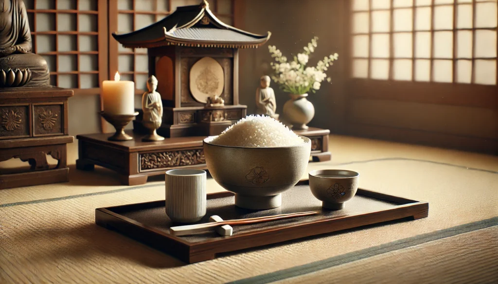 お茶と水の位置の正しい並べ方