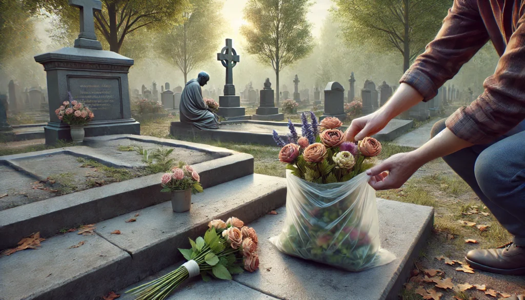 交換した古い造花や枯れた花はどう処分する？持ち帰りが基本