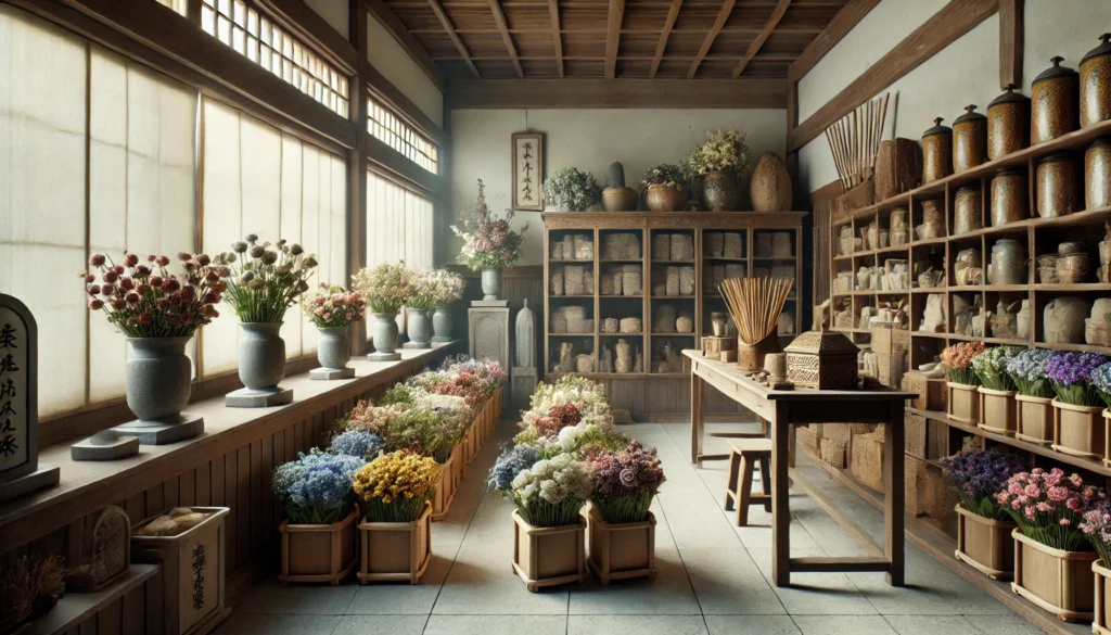 仏具店で造花を選ぶポイント
