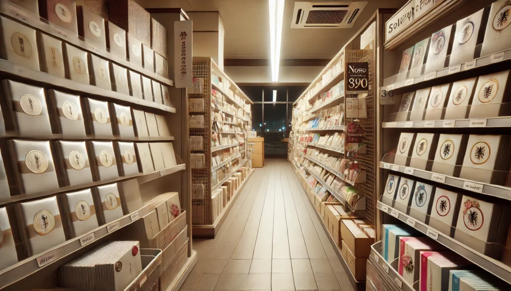 コンビニのセブンイレブン、ローソン、ファミリーマートにある香典袋