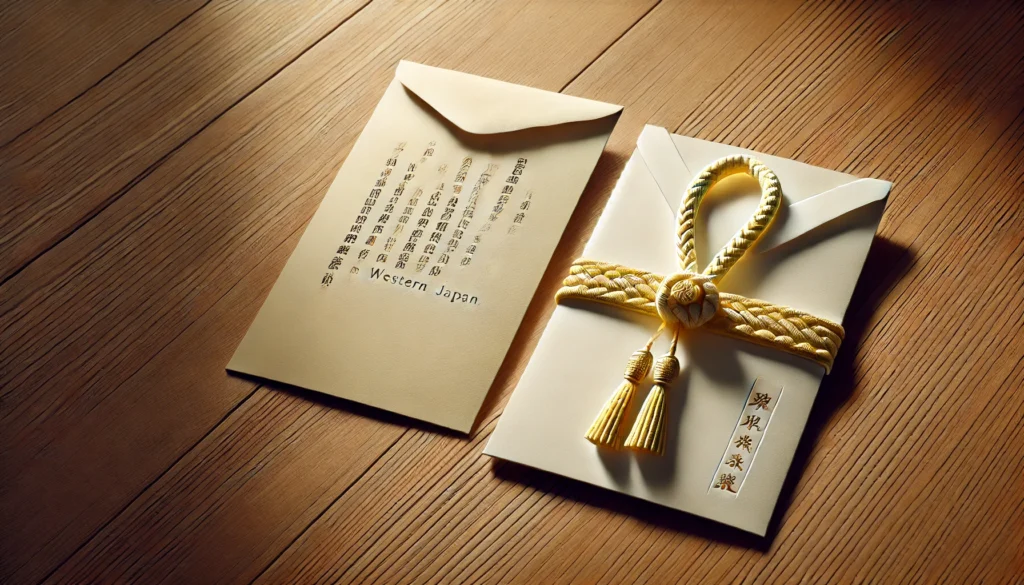中袋なしや関西の黄白水引の注意点