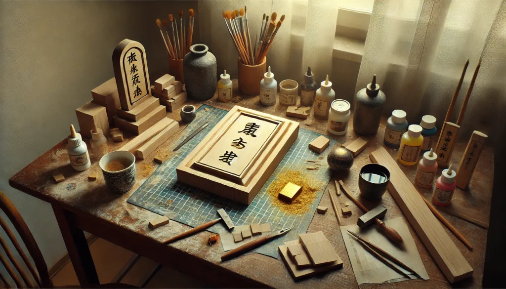 位牌の文字入れを自分でするか自分で作るか