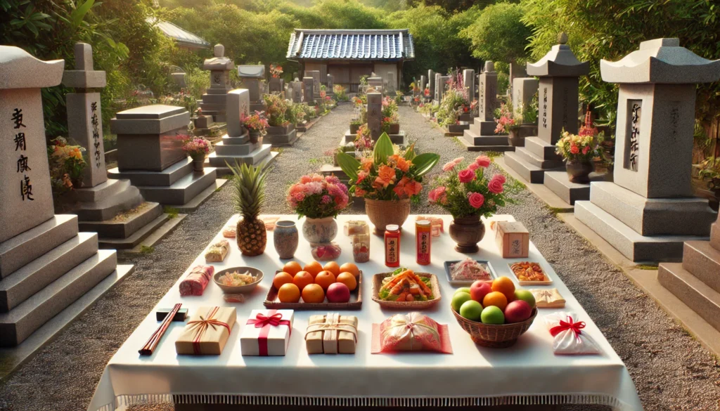 マナーを守ったお墓のお供え物の置き方