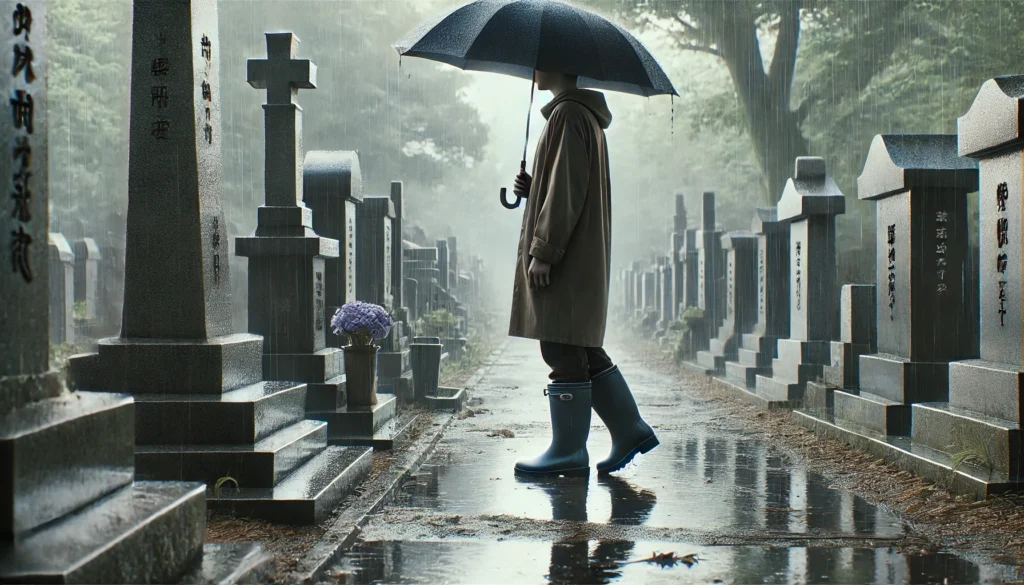 雨の日のお墓参りで長靴は履いても良いですか？