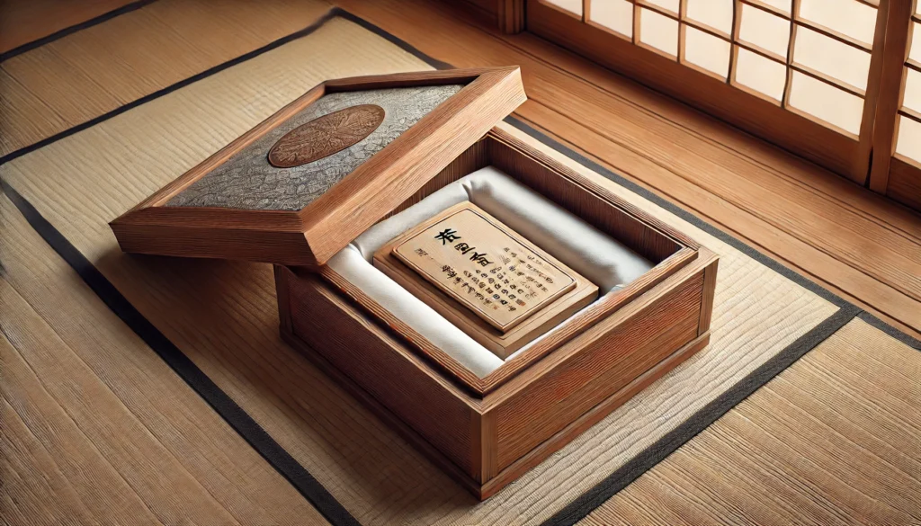 購入時の箱など位牌を入れる箱の活用