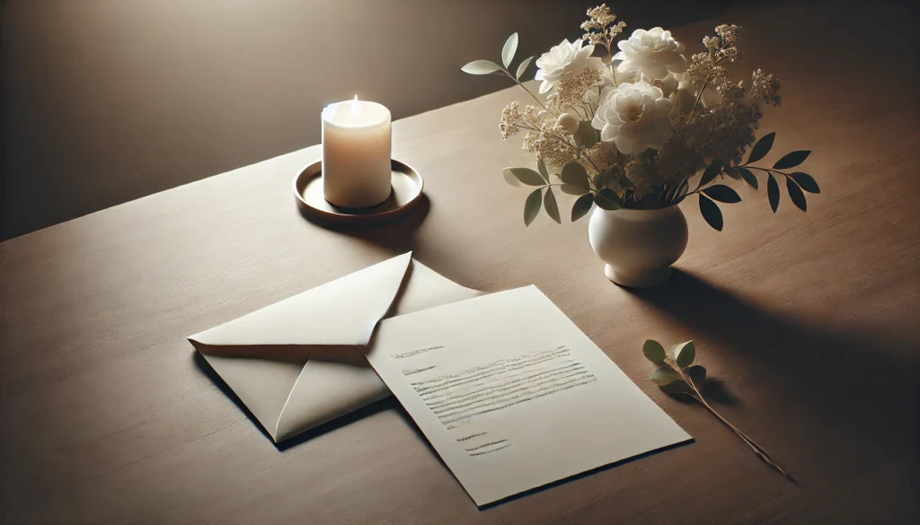 遺族の負担を減らす「香典返し辞退」の一筆箋文例