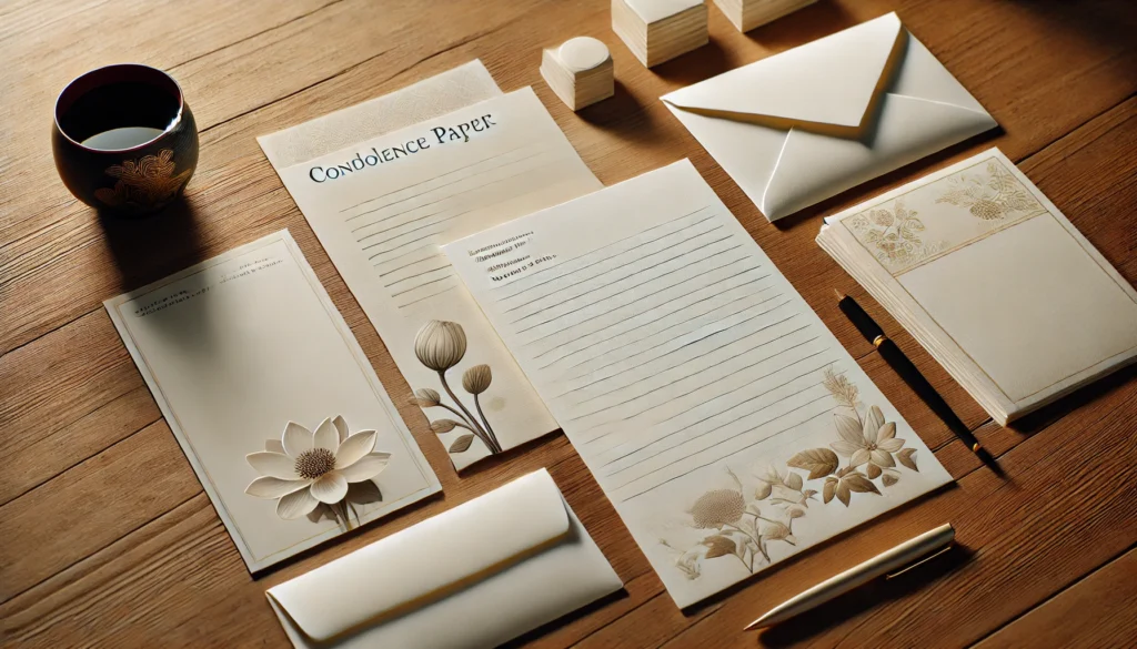 香典の郵送に使う手紙や便箋の選び方