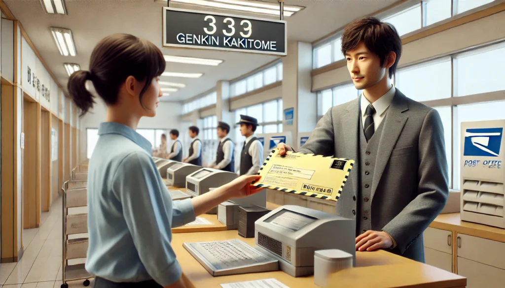 郵便局での現金書留の送り方手順