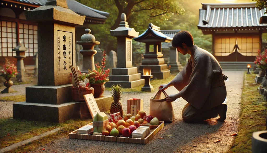 食べ物のお供えは持ち帰るのが基本