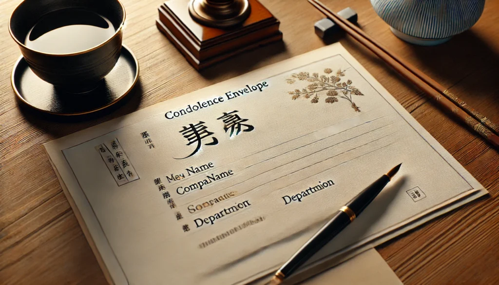 香典袋の書き方と会社名を入れるポイント