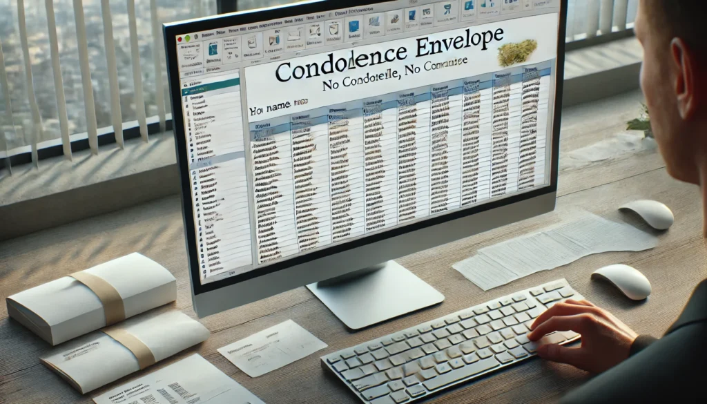 エクセルを活用して連名を綺麗に作る