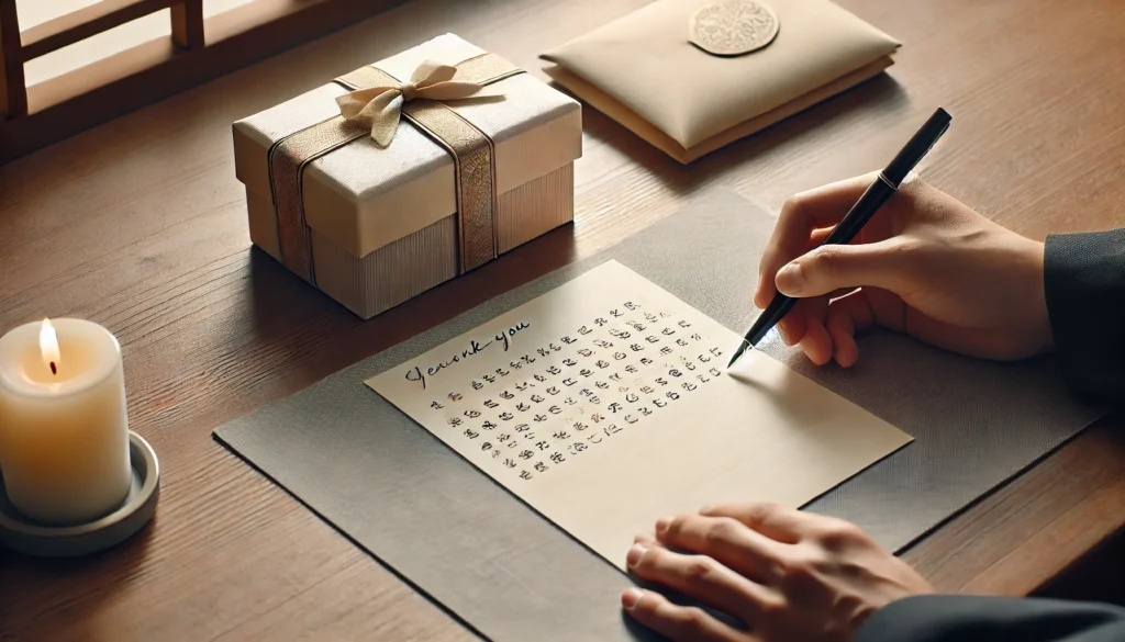 簡単な香典返しのお礼状の書き方